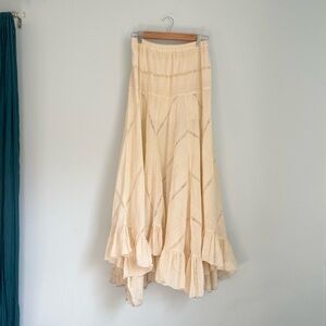 Free People boho maxi skirt